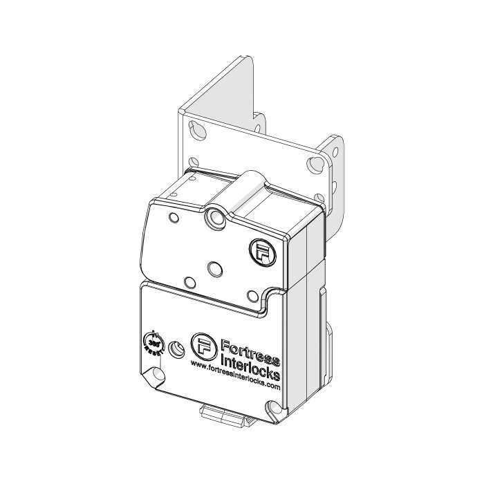 Troax Fortress mGard I6 / A6 / I7 / A7 mounting bracket for use on Troax machine guards