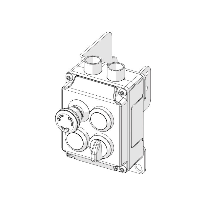 Troax Fortress mGard  BK / B0 /B1 / B2 mounting bracket for use on Troax machine guards