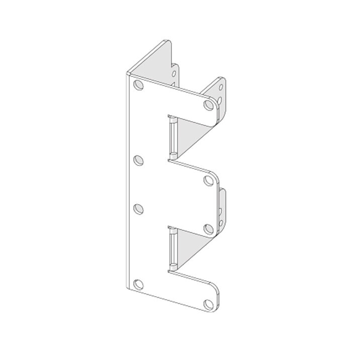 Troax Fortress mGard LL411 / LR411 / LL461 / LR461 Montageplatten zur Verwendung an Troax Maschinenschutzvorrichtungen