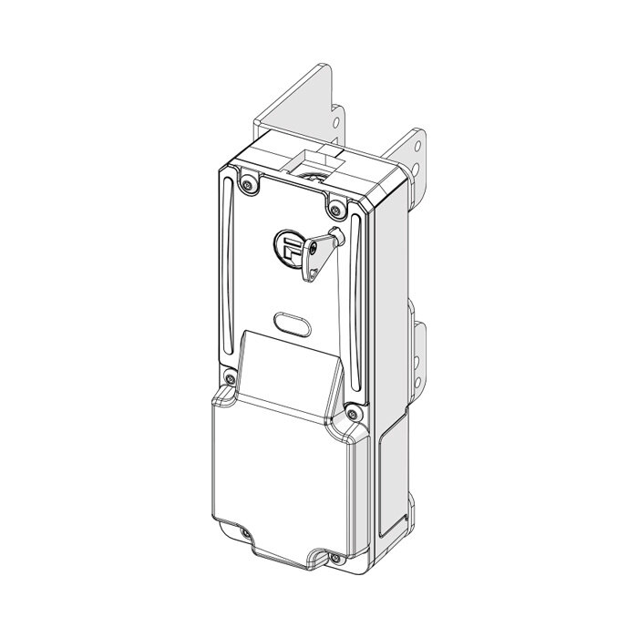 Troax Fortress mGard LL411 / LR411 / LL461 / LR461 Montageplatten zur Verwendung an Troax Maschinenschutzvorrichtungen