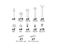 Troax Befestigungsmaterialien Montageplatte für Troax Schutzsysteme