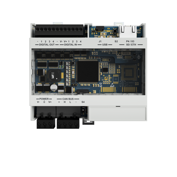 Inxpect Ethernet en Digitale I/O controller C202B radarafscherming met microSD