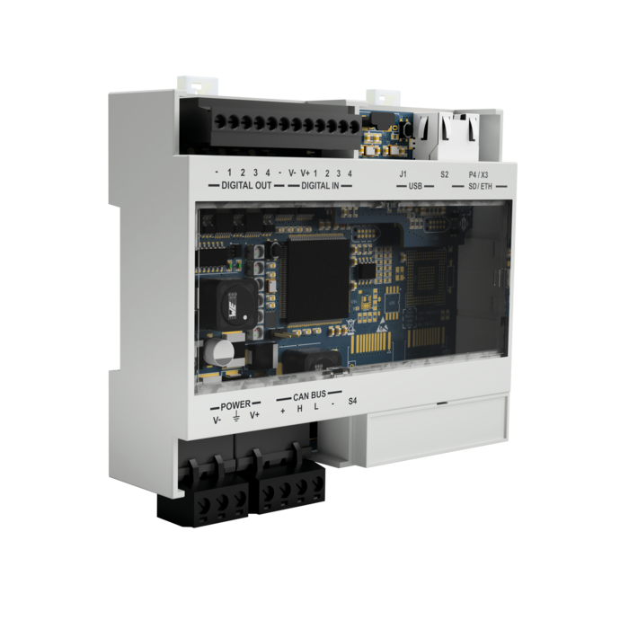 Inxpect Ethernet en Digitale I/O controller C202B radarafscherming met microSD