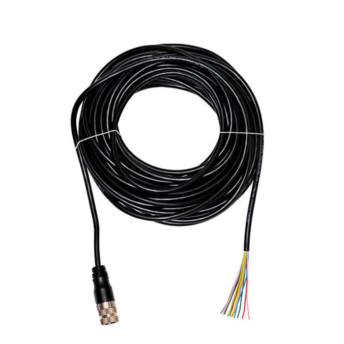 Unique Safety Products  M23 12-pin 0° female connector with PVC Cable