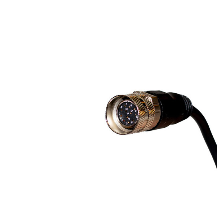 Unique Safety Products  M23 12-pin 0° female connector with PVC Cable