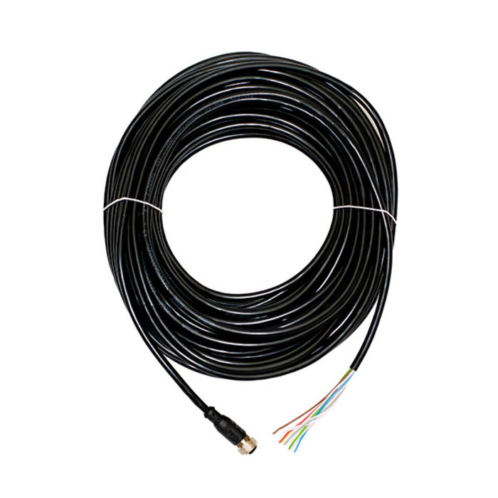Unique Safety Products  M12 8-pin 0° connector met PVC Kabel
