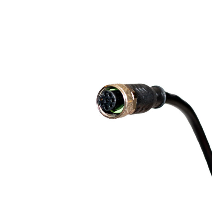 Unique Safety Products M12 8-polige 0° Buchse mit PVC Kabel