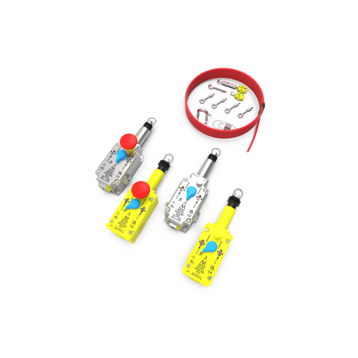 Mechan Controls Safeline 4 Rope Pull Safety Switch Diecast