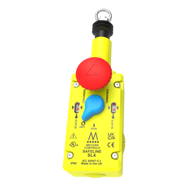 Mechan Controls Safeline 4 Rope Pull Safety Switch Diecast