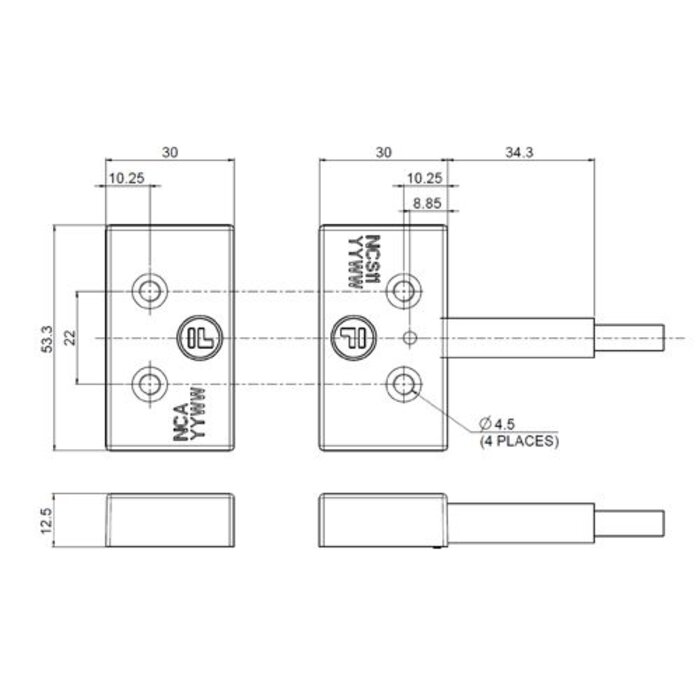 Fortress Interlocks Magnetisch gecodeerde contactloze veiligheidsschakelaar NCS