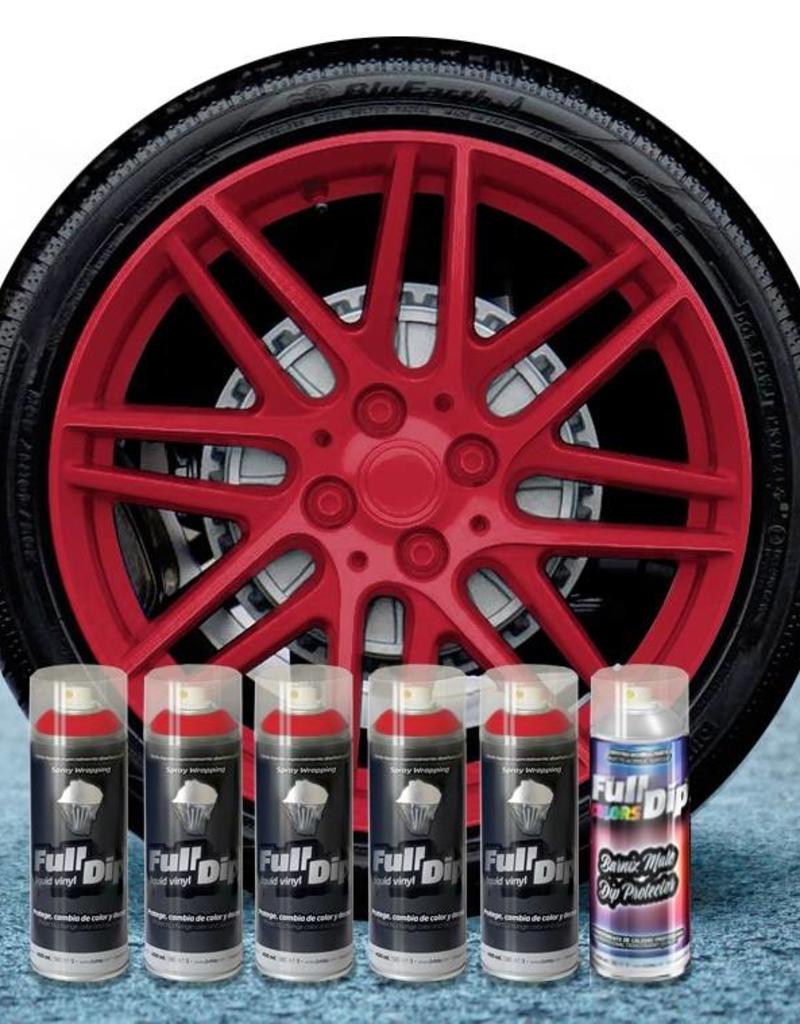 FullDip rims package cherry red