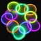 Koker met 100 Glowsticks, gemixte kleuren