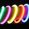 Koker met 100 Glowsticks, gemixte kleuren