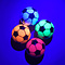 Blacklight Golf Balls with Soccer Print. 12 in a bag.