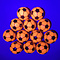 Blacklight Golf Balls with Soccer Print. 12 in a bag.