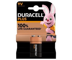 9V batterij Duracell plus alkaline