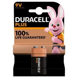 9V batterij Duracell plus alkaline