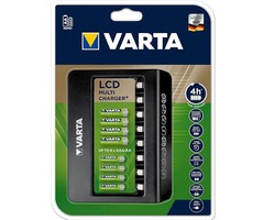 Batterij oplader Varta voor 8 AA of AAA oplaadbare batterijen