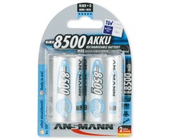 D batterijen oplaadbaar 8500mAh Ansmann (2 stuks)