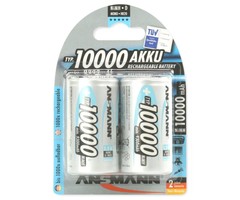D batterijen oplaadbaar 10000mAh Ansmann (2 stuks)