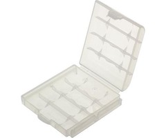 opbergdoosje voor 4 AA of AAA batterijen
