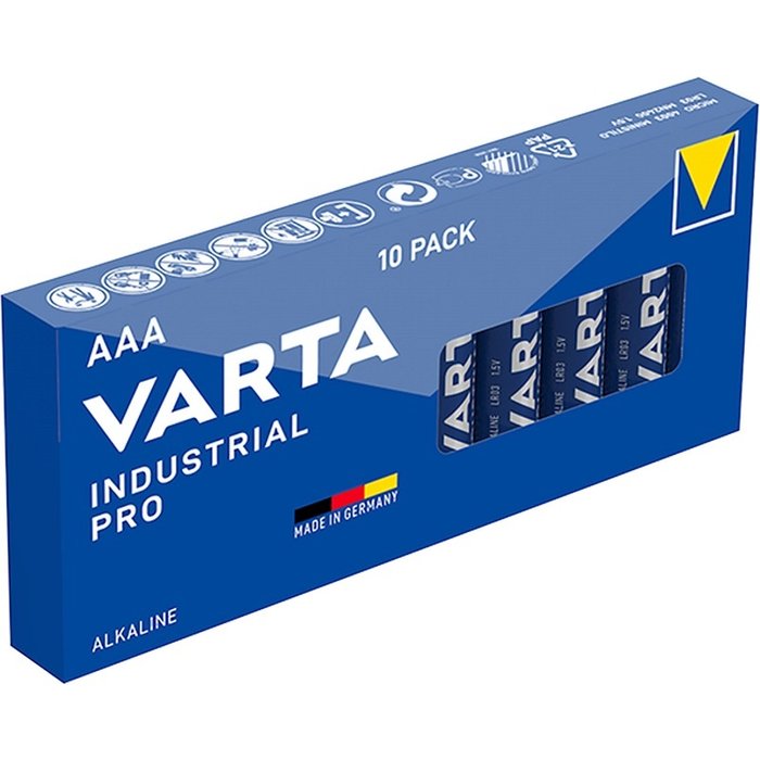 AAA batterijen Varta Industrial alkaline (10 stuks)