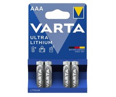 Varta ultra lithium AAA batterijen (4 stuks)