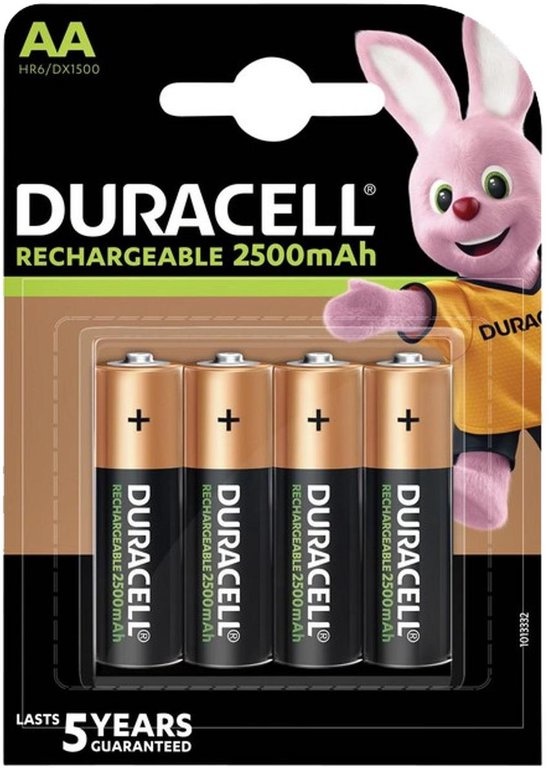 AA batterijen oplaadbaar Duracell (4 stuks) -