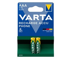 AAA batterijen oplaadbaar 550mAh Varta DECT telefoon (2 stuks)