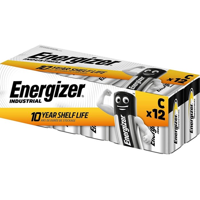 C batterijen Energizer industrial alkaline (12 stuks)