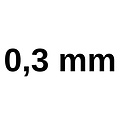 Boor 0,3 mm