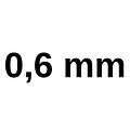 Boor 0,6 mm