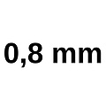 Boor 0,8 mm