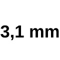 Boor 3,1 mm