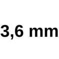 Boor 3,6 mm