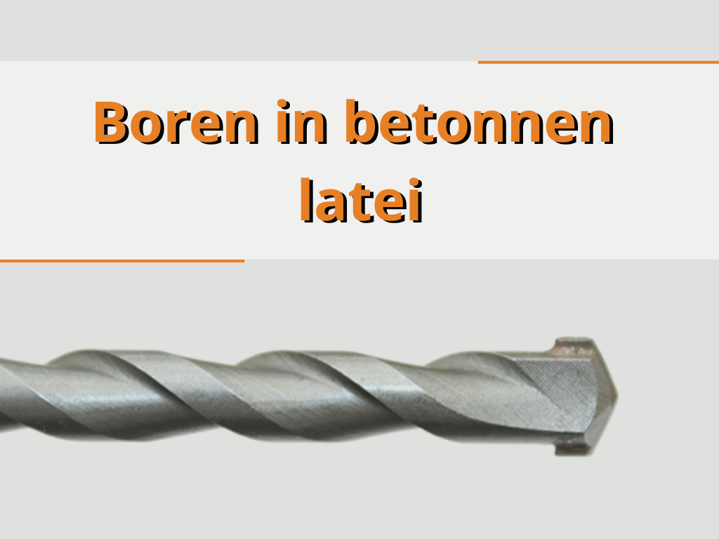  Boren in betonnen latei