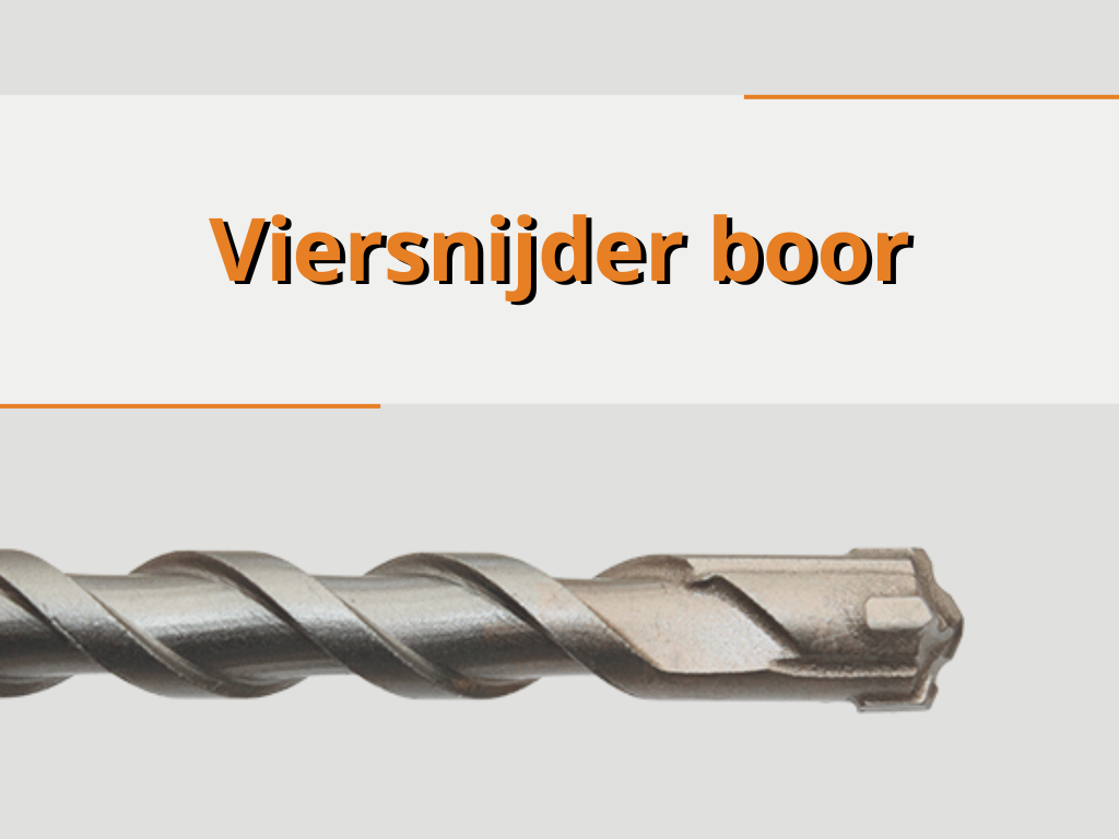 Viersnijder boor