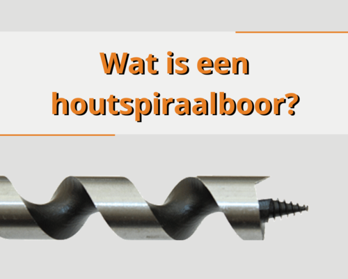 Wat is een houtspiraalboor?