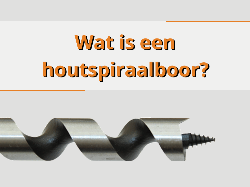 Wat is een houtspiraalboor?