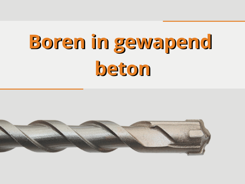 Boren in gewapend beton