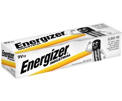 9V batterijen Energizer industrial alkaline (12 stuks)