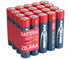 AAA batterijen Ansmann alkaline (20 stuks)