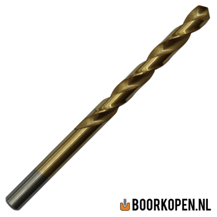 Metaalboor 9 mm HSS geslepen titanium gecoat
