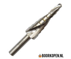 Stappenboor 4-12 mm met spiraal