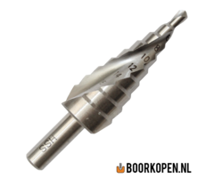 Stappenboor 4-20 mm met spiraal