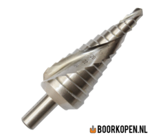 Stappenboor 6-30 mm met spiraal