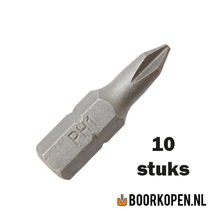 10 stuks phillips schroefbit PH1