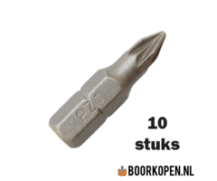 10 stuks pozidriv schroefbit PZ1