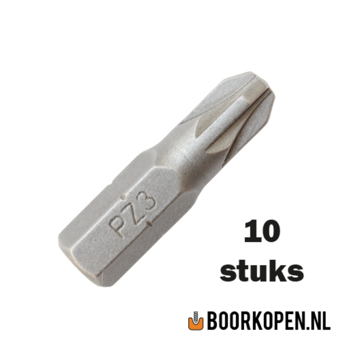 10 stuks pozidriv schroefbit PZ3