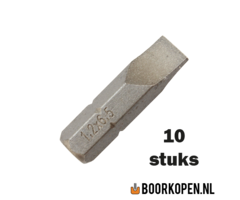 10 stuks platte schroefbit 1,2 x 6,5mm